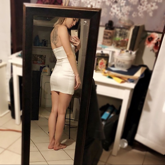 White Flower Mini Dress - Picture 2 of 5